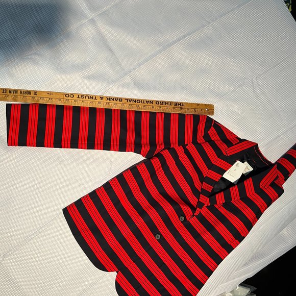 Banana Republic/Academy Blazer Jacket/Red and Navy Stripe/14 Tall/NWT - Picture 7 of 10